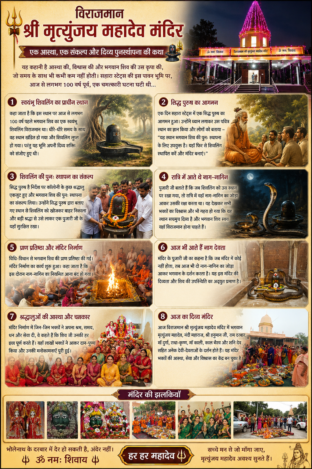 मंदिर की चित्रात्मक कथा